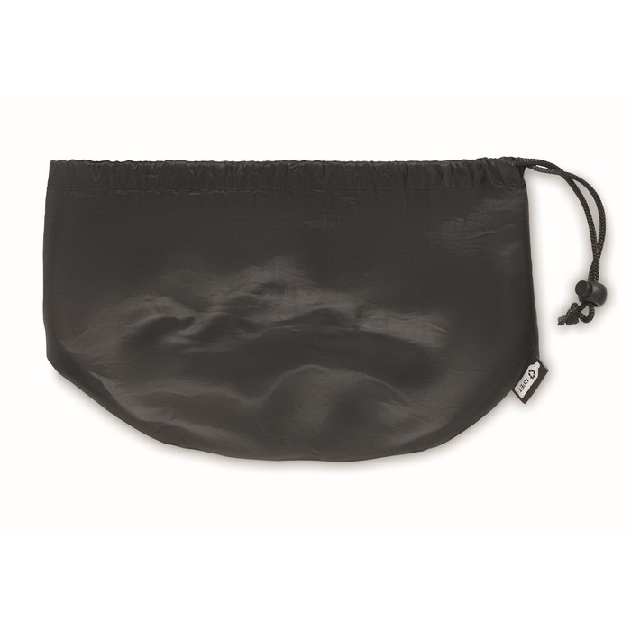 Almohada de viaje con bolsa ajustable color gris oscuro octava vista Almohada de viaje con bolsa ajustable color gris oscuro octava vista