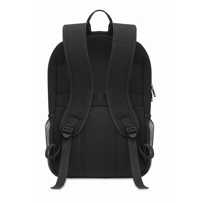 Mochila para portátil de 15'' 340 g/m2 color negro segunda vista Mochila para portátil de 15'' 340 g/m2 color negro segunda vista