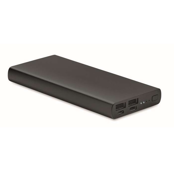 Powerbank de 10000 mAh con USB tipo C color negro Powerbank de 10000 mAh con USB tipo C color negro