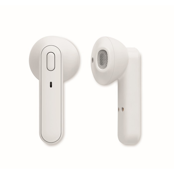 2 auriculares bluetooth TWS 5.0 para 3 horas color madera tercera vista