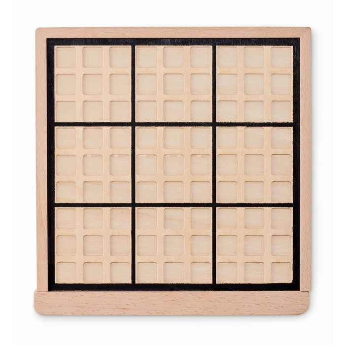 Juego sudoku en madera color madera quinta vista Juego sudoku en madera color madera quinta vista