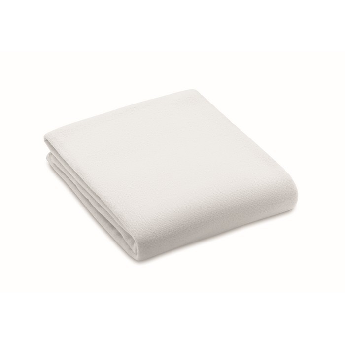 Manta polar ligera de 130 g/m2 color blanco Manta polar ligera de 130 g/m2 color blanco