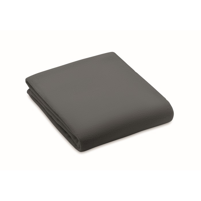 Manta polar ligera de 130 g/m2 color gris oscuro Manta polar ligera de 130 g/m2 color gris oscuro