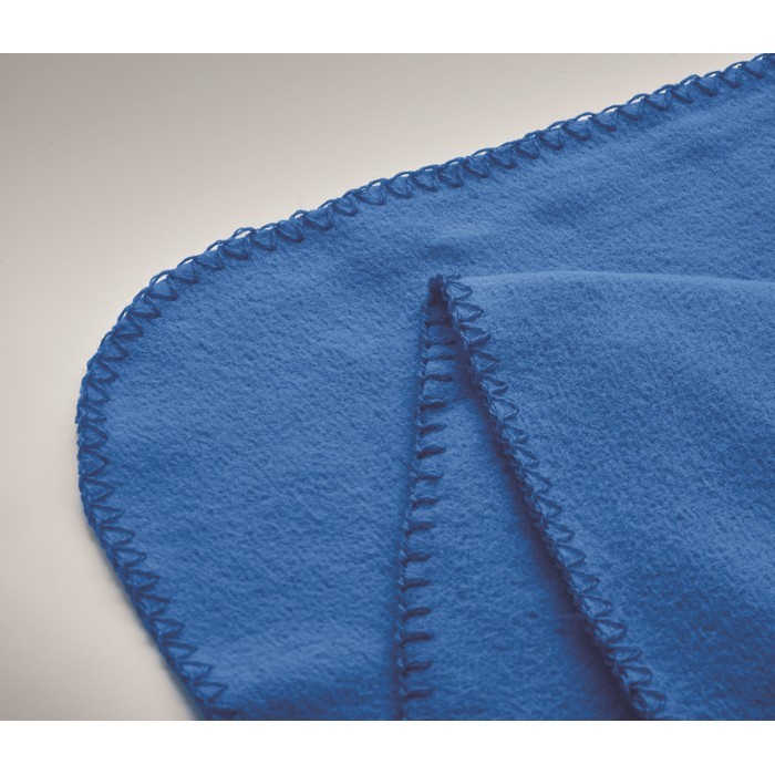 Manta polar ligera de 130 g/m2 color azul real vista detalle 3 Manta polar ligera de 130 g/m2 color azul real vista detalle 3