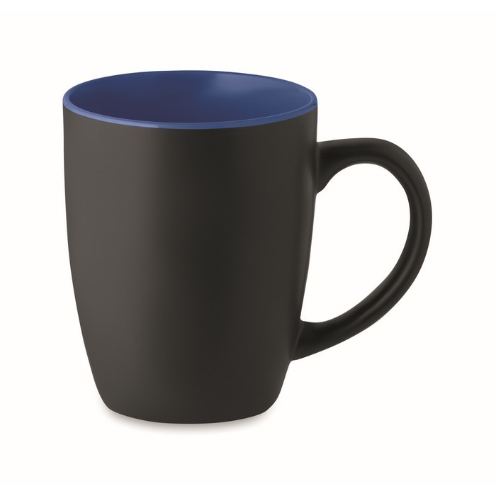Taza de cerámica con interior brillante color azul real Taza de cerámica con interior brillante color azul real
