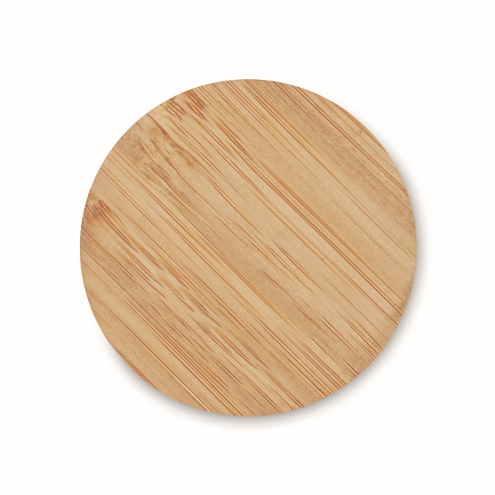 Altavoz de RPET y bambú con conexión 5.0 color negro quinta vista