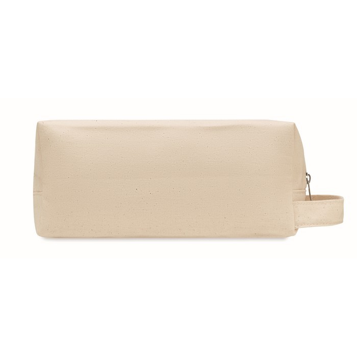 Neceser orgánico con cremallera 220 g/m2 color beige segunda vista Neceser orgánico con cremallera 220 g/m2 color beige segunda vista