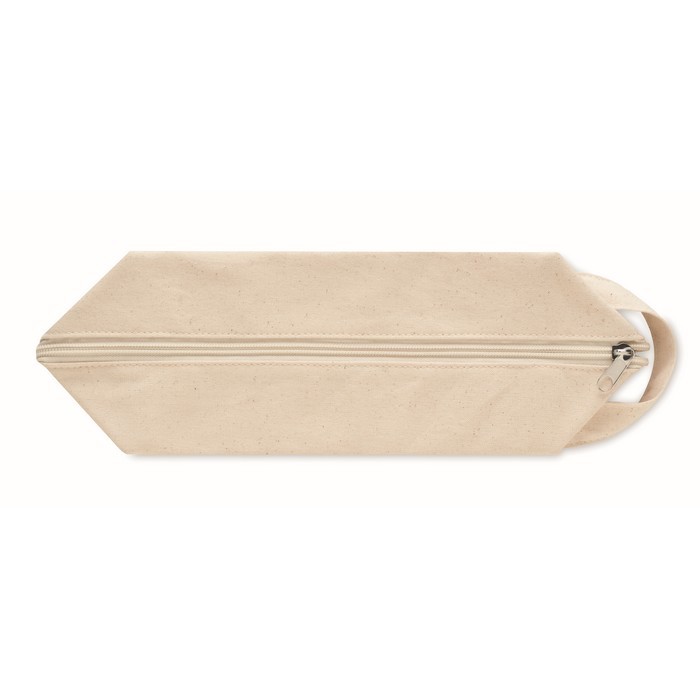 Neceser orgánico con cremallera 220 g/m2 color beige cuarta vista Neceser orgánico con cremallera 220 g/m2 color beige cuarta vista