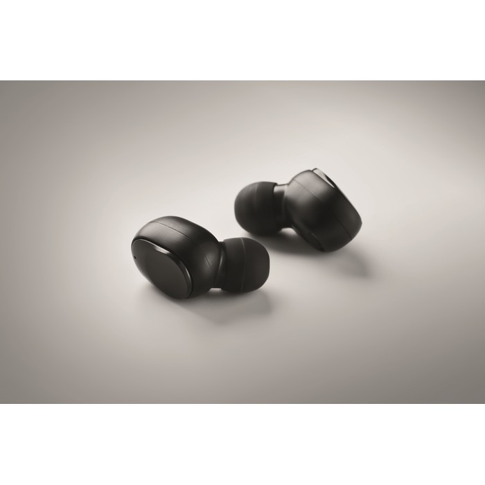 Auriculares inalámbricos con estuche color negro vista detalle 4 Auriculares inalámbricos con estuche color negro vista detalle 4