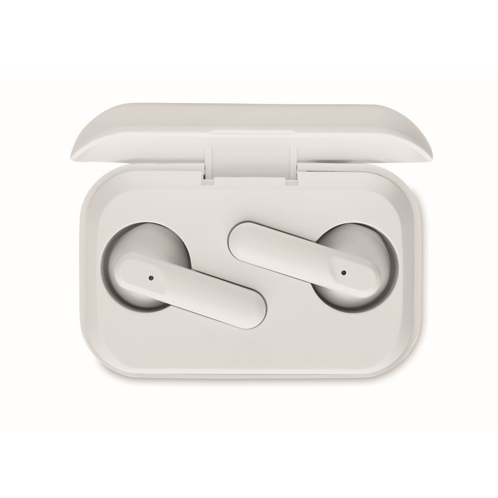 Auriculares inalámbricos 5.3 de ABS reciclado con autonomía 4 horas color blanco septima vista