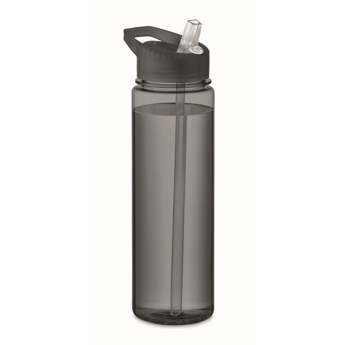 Botella de Tritan Renew™ antifugas con pajita para deporte 650ml color gris segunda vista Botella de Tritan Renew™ antifugas con pajita para deporte 650ml color gris segunda vista