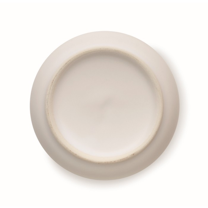 Vela de cera vegetal con fragancia de lino y tapa de bambú color blanco quinta vista Vela de cera vegetal con fragancia de lino y tapa de bambú color blanco quinta vista