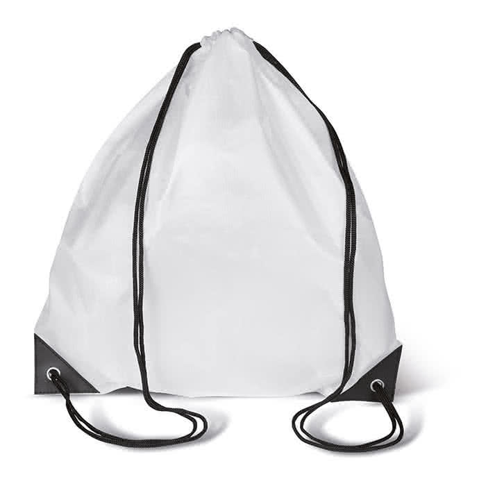 Mochilas de cuerdas personalizadas baratas color Blanco Mochilas de cuerdas personalizadas baratas color Blanco