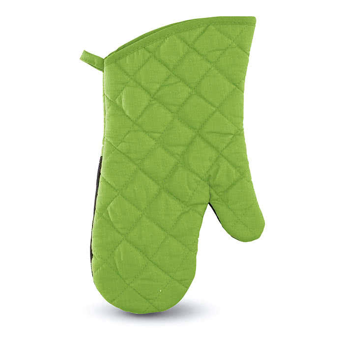 Manopla personalizada de cocina color Verde cuarta vista Manopla personalizada de cocina color Verde cuarta vista