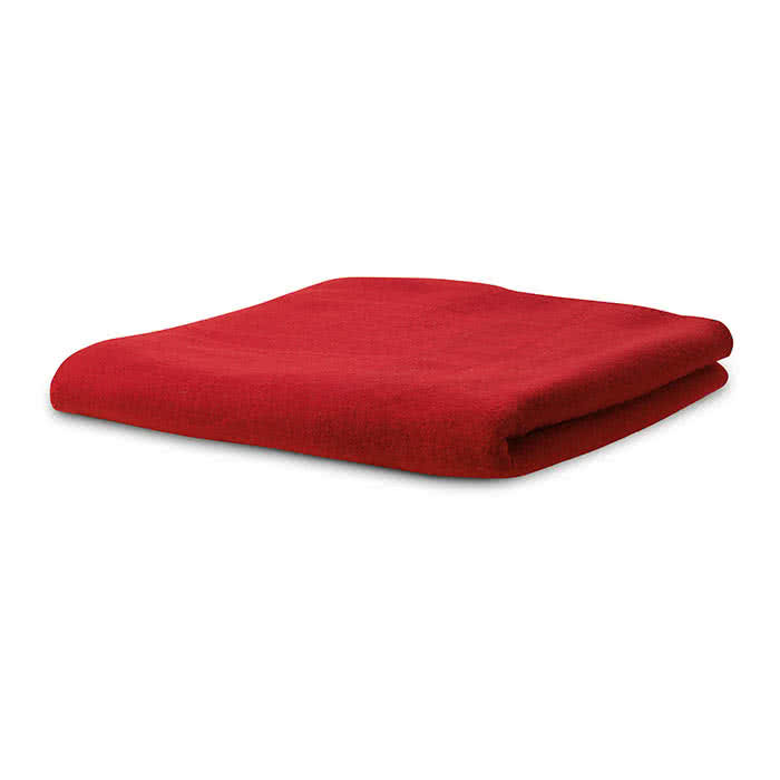 Manta publicitaria de forro polar color Rojo tercera vista Manta publicitaria de forro polar color Rojo tercera vista
