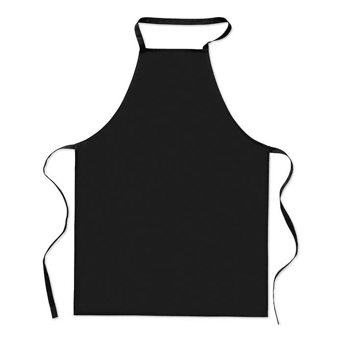Delantales para empresas color Negro tercera vista