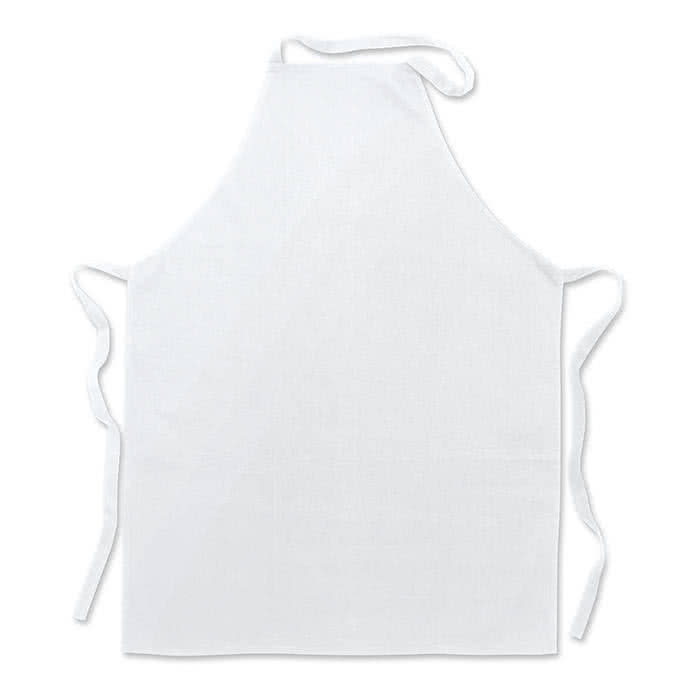 Delantales para empresas color Blanco segunda vista