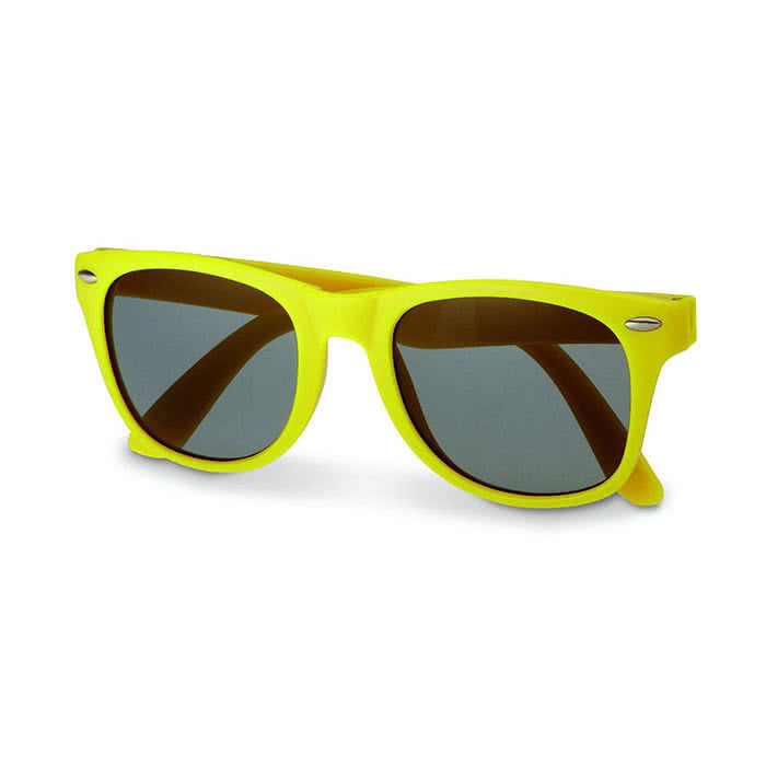 Gafas de sol serigrafiadas con logo color Amarillo Gafas de sol serigrafiadas con logo color Amarillo