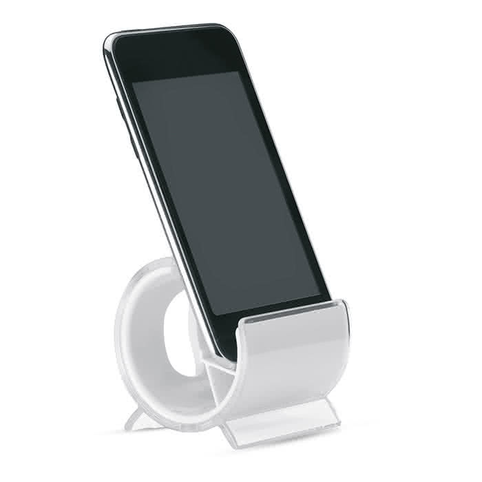 Soporte personalizado para teléfono color Blanco cuarta vista
