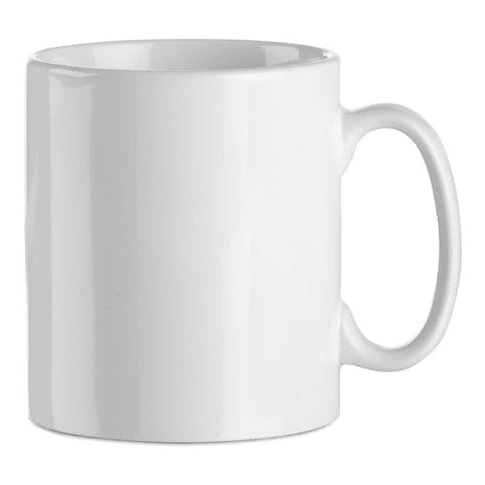 Taza de cerámica personalizada blanca especial para sublimación 300ml color blanco