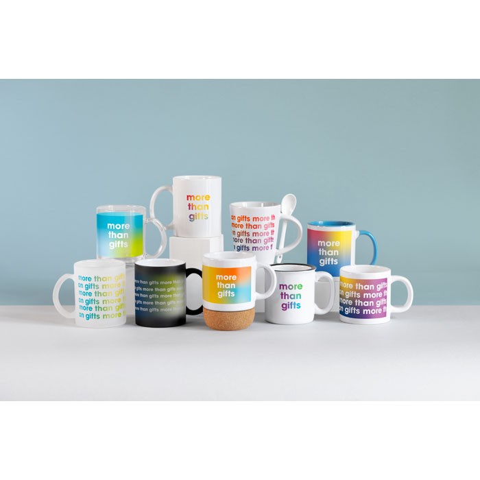Taza de cerámica personalizada blanca especial para sublimación 300ml color blanco