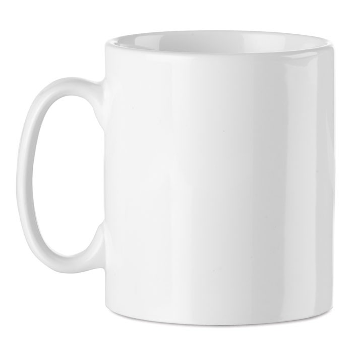 Taza de cerámica personalizada blanca especial para sublimación 300ml color blanco
