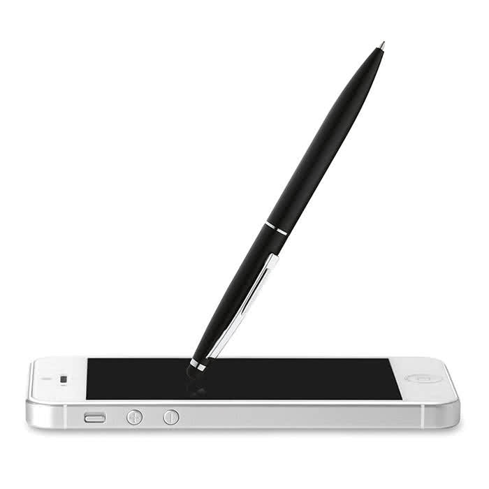 Bolígrafo de regalo a clientes color Negro tercera vista Bolígrafo de regalo a clientes color Negro tercera vista