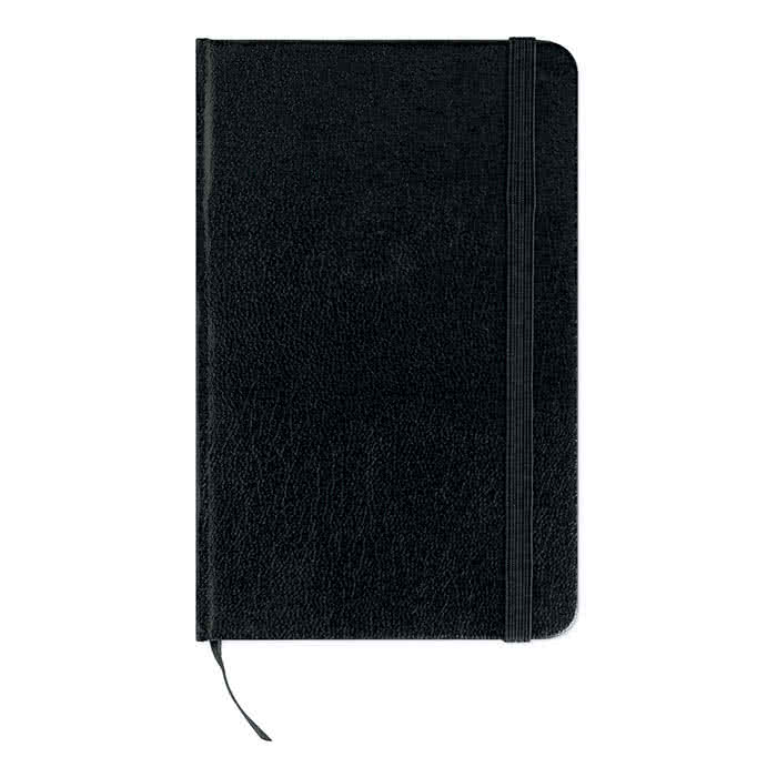 Libreta publicitaria de papel cuadriculado color Negro segunda vista