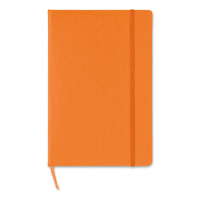 Libreta publicitaria de papel cuadriculado color Naranja