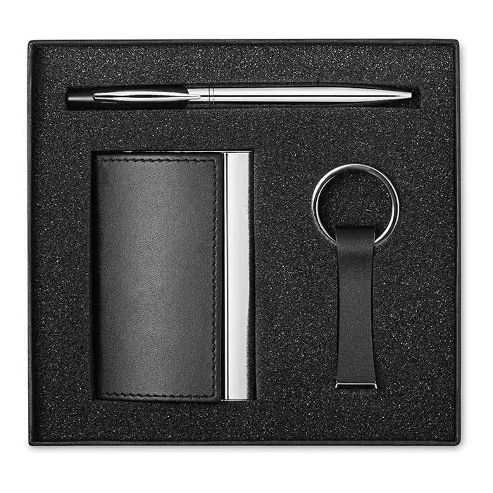 Atractivo set corporativo para publicidad color Negro tercera vista Atractivo set corporativo para publicidad color Negro tercera vista