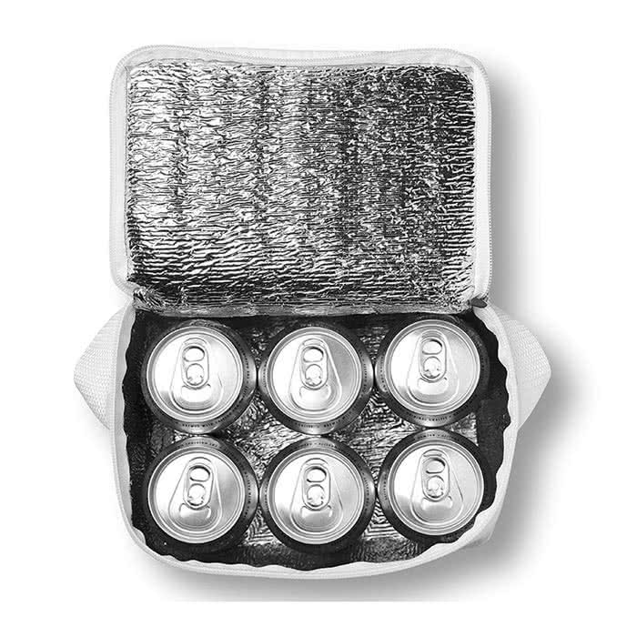 Nevera promocional para latas color Blanco segunda vista Nevera promocional para latas color Blanco segunda vista