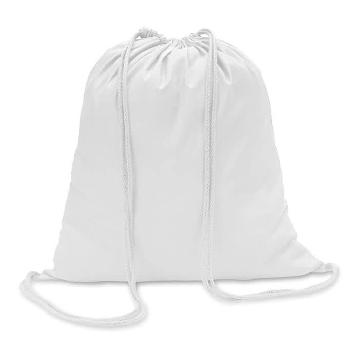Mochila personalizada algodón para publicidad color Blanco Mochila personalizada algodón para publicidad color Blanco