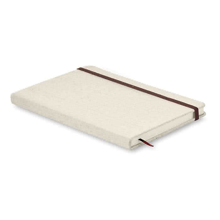 Cuadernos personalizados de tapa rústica color Beige tercera vista