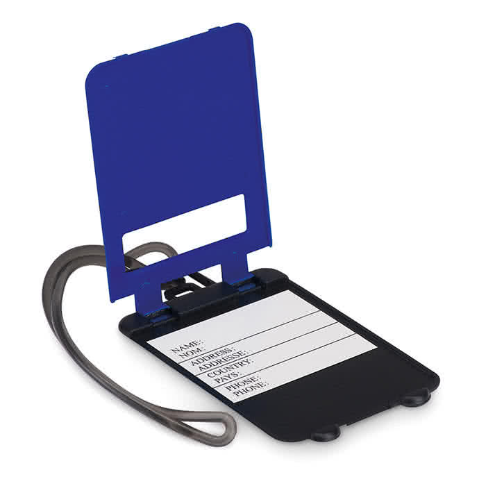 Identificador personalizado para trolley color Azul Marino segunda vista