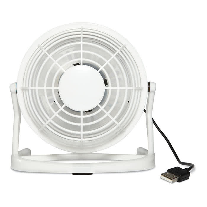 Ventilador usb publicitario de diseño color Blanco Ventilador usb publicitario de diseño color Blanco