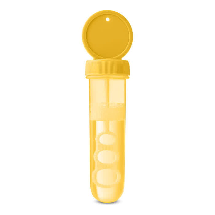 Soplador de burbujas para personalizar color Amarillo tercera vista Soplador de burbujas para personalizar color Amarillo tercera vista