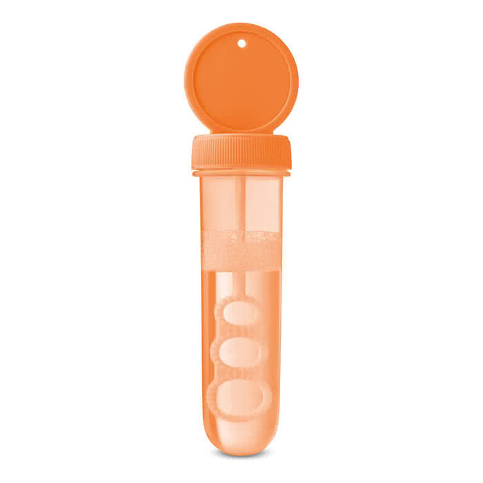 Soplador de burbujas para personalizar color Naranja tercera vista Soplador de burbujas para personalizar color Naranja tercera vista