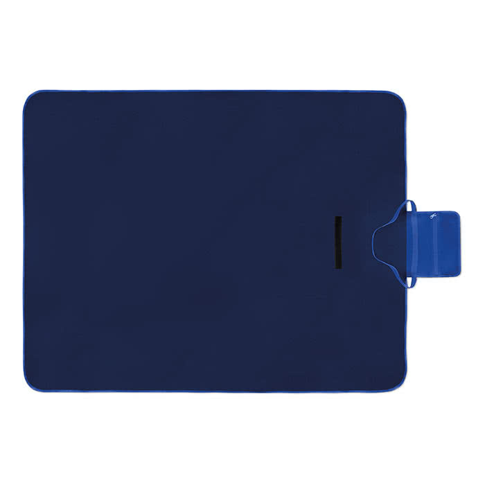 Mantel de picnic en bolsa para publicidad color Azul segunda vista Mantel de picnic en bolsa para publicidad color Azul segunda vista