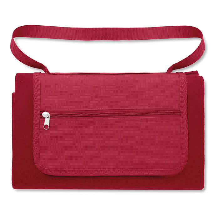 Mantel de picnic en bolsa para publicidad color Rojo Mantel de picnic en bolsa para publicidad color Rojo