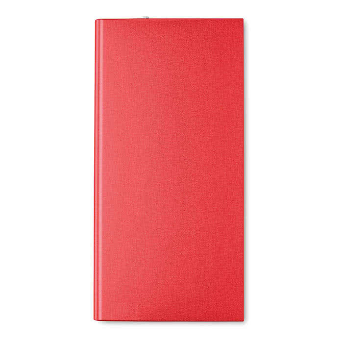 Batería externa personalizada 8000mAh color Rojo tercera vista Batería externa personalizada 8000mAh color Rojo tercera vista