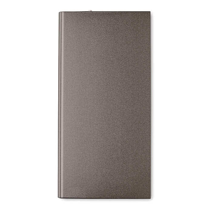 Batería externa personalizada 8000mAh color Titanio tercera vista Batería externa personalizada 8000mAh color Titanio tercera vista