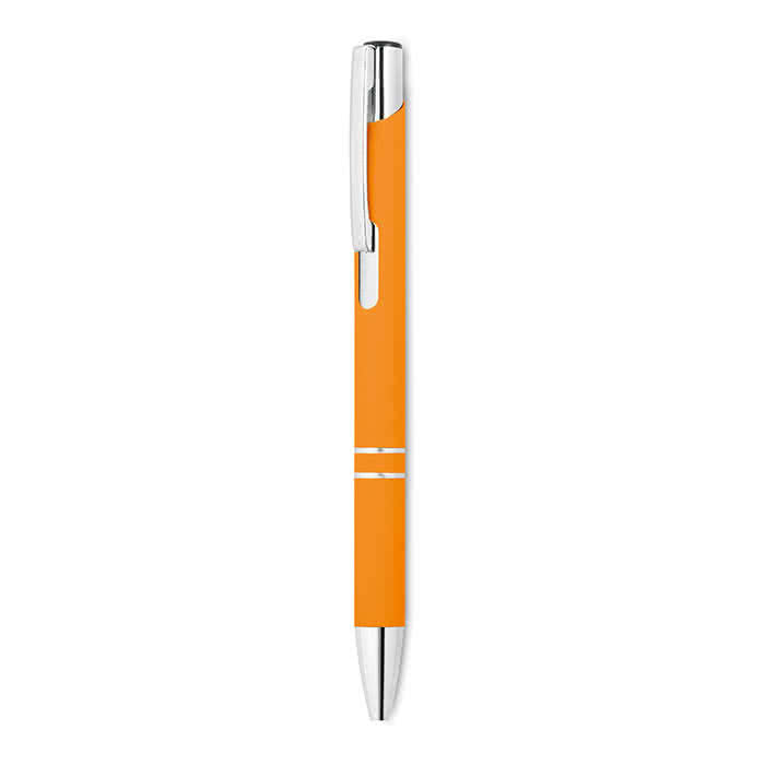 Bolígrafo para empresas con acabado mate color Naranja segunda vista Bolígrafo para empresas con acabado mate color Naranja segunda vista