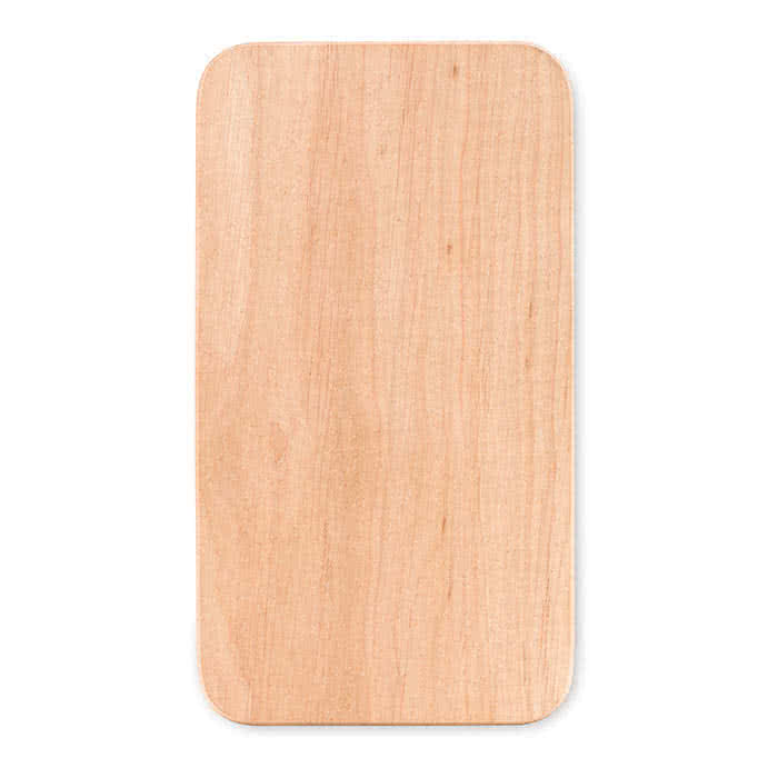 Tabla de cortar publicitaria pequeña color Madera segunda vista