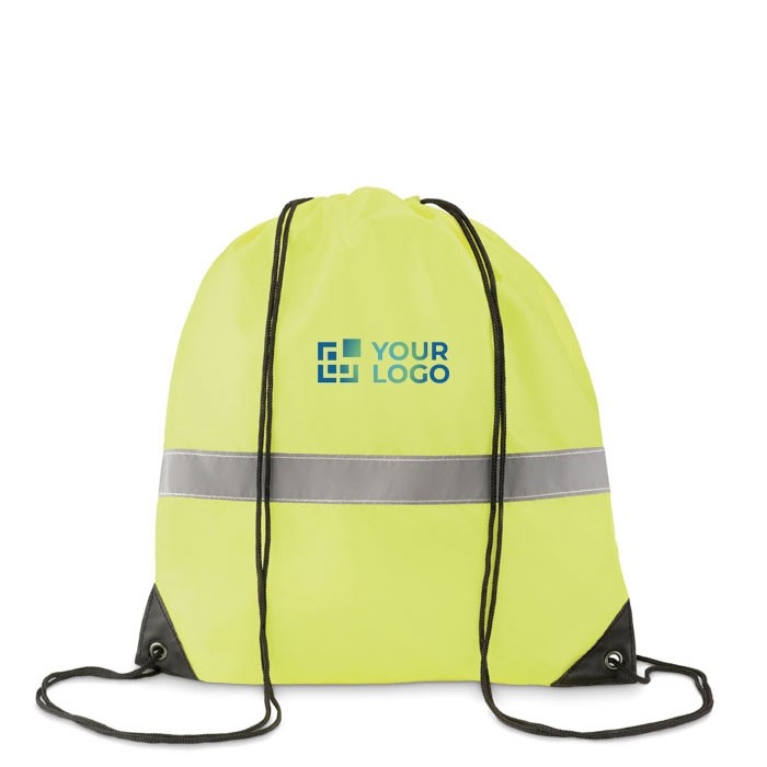 Mochilas de cuerdas personalizadas reflectante vista principal Mochilas de cuerdas personalizadas reflectante vista principal