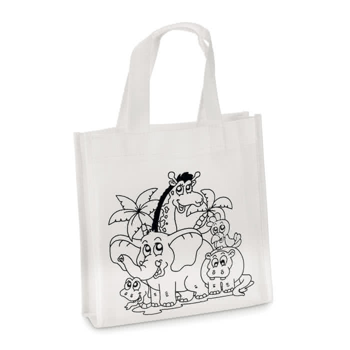 Bolsa para colorear con rotuladores color Blanco segunda vista Bolsa para colorear con rotuladores color Blanco segunda vista