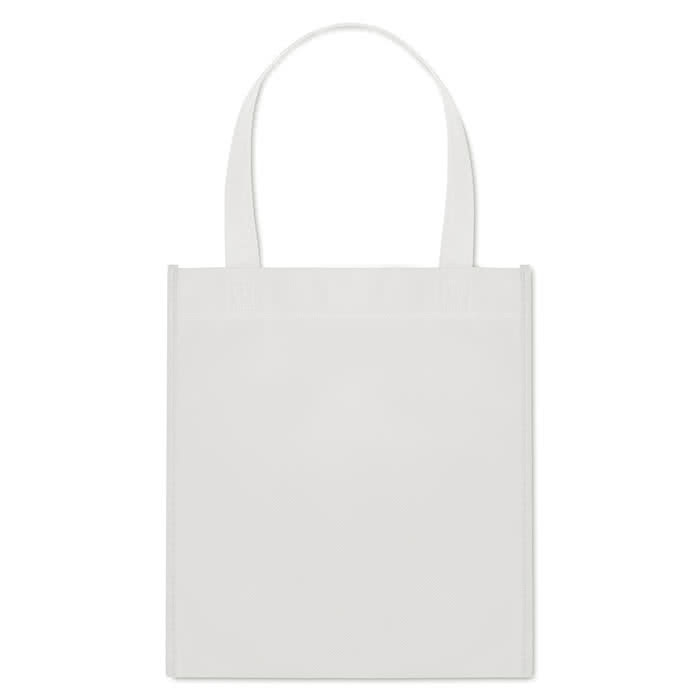 Bolsas serigrafiadas baratas para empresas color Blanco