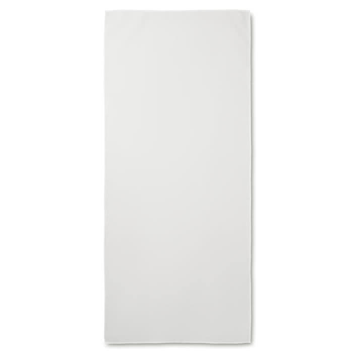 Toalla de microfibra personalizada color Blanco segunda vista Toalla de microfibra personalizada color Blanco segunda vista