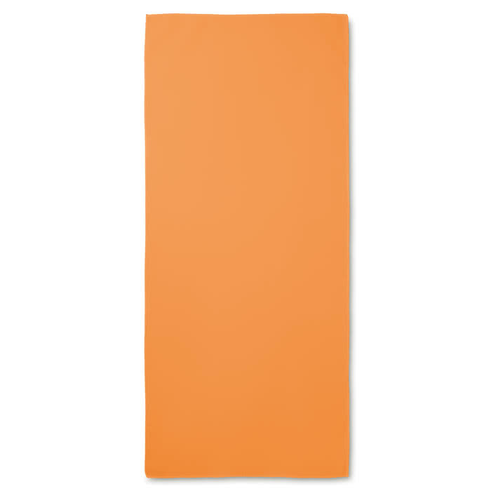 Toalla de microfibra personalizada color Naranja segunda vista Toalla de microfibra personalizada color Naranja segunda vista