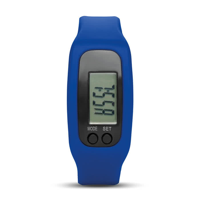 Pulsera deportiva publicitaria para regalar color azul marino cuarta vista