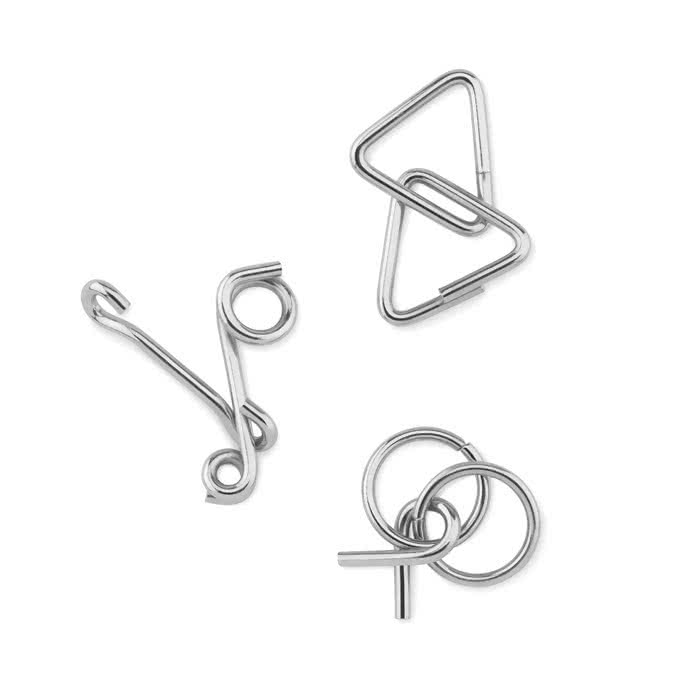 Rompecabezas publicitario para clientes color beige segunda vista